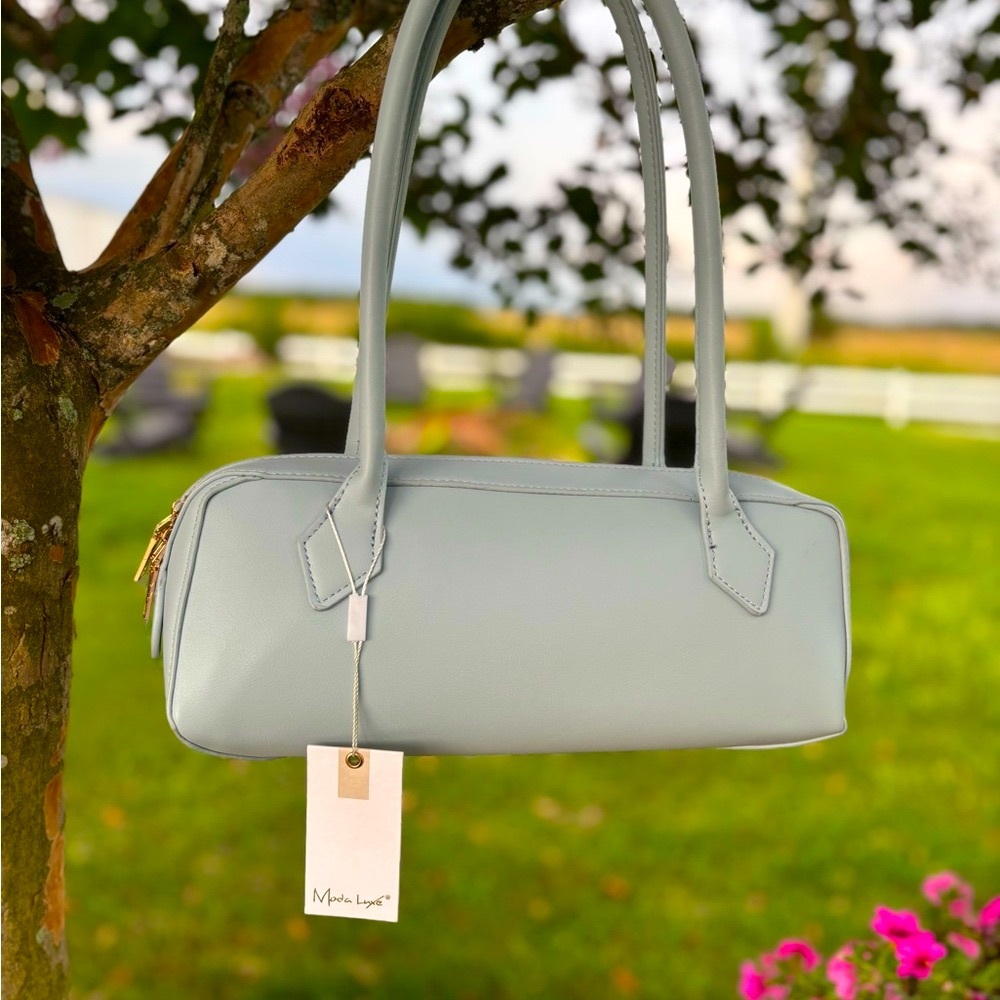 NWT💎Moda Luxe💎 Unique Light blue “Betty” Shoulder bag! - Picture 4 of 9